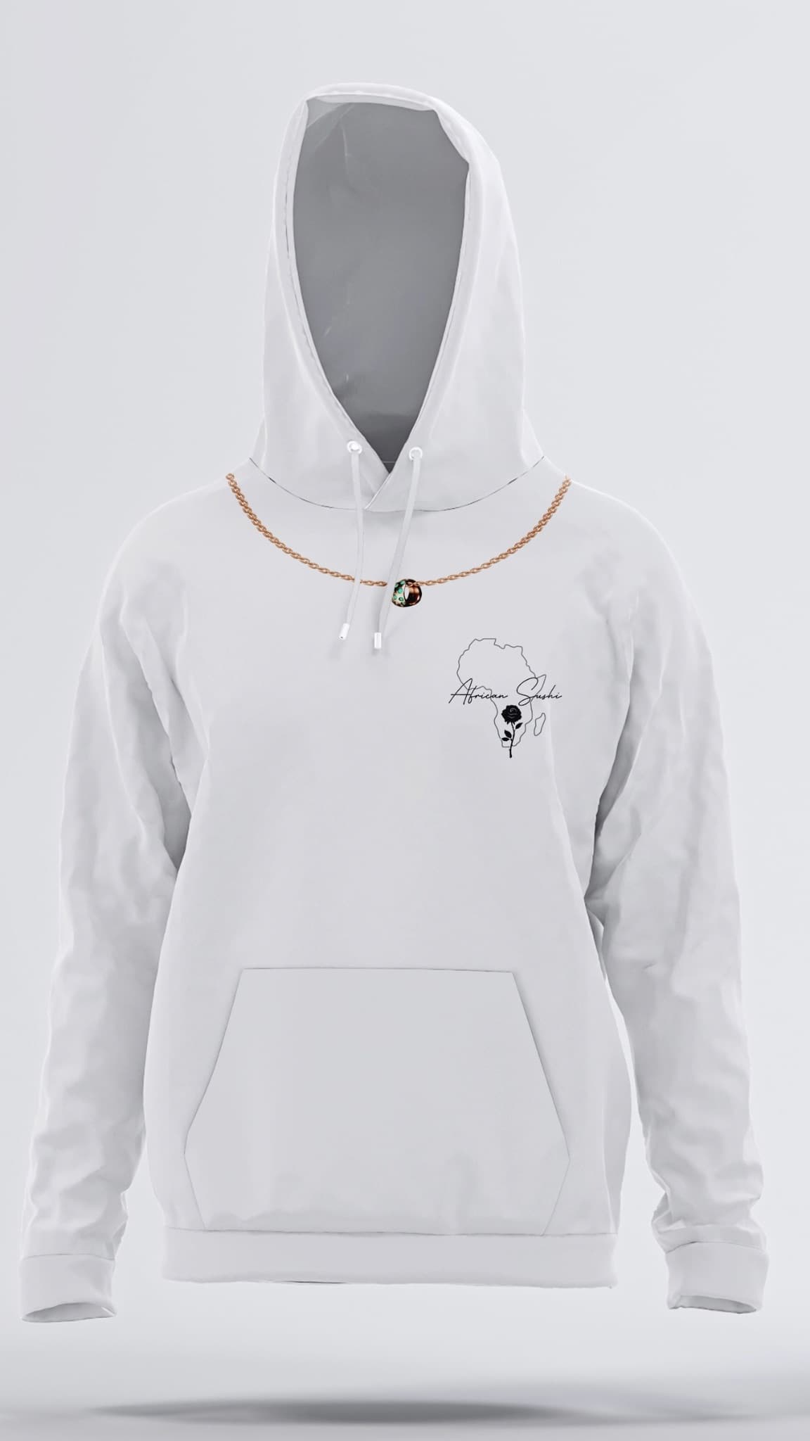 Heritage Hoodie - Black on White