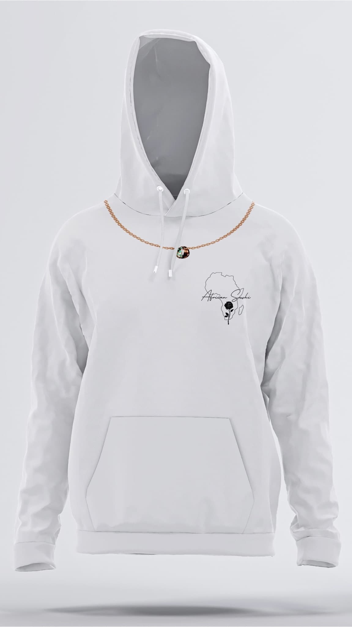 Heritage Hoodie - Green on White